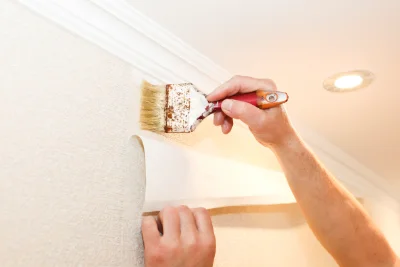 Pose de papier peint à Xambes — revêtements muraux et toiles de verre